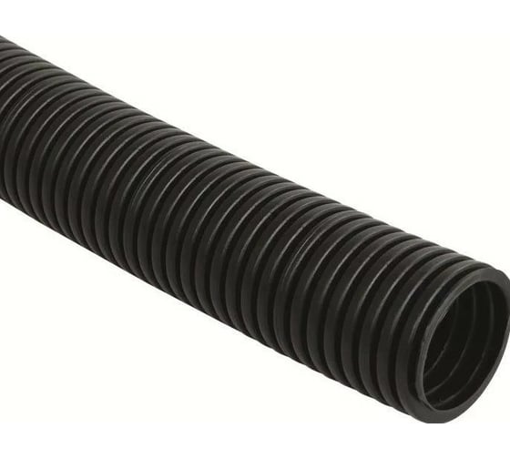 Изображение товара Гофрированная труба DKC DN23мм, 50м ПВ-0, Dвн 22,6 мм, Dнар 28,5 мм, полиамид 6, цвет тёмно-серы PA602329F0