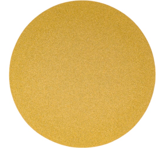 Изображение товара Диск абразивный с липучкой Sandpaper (yellow) 150 мм, без отверстий, P100, 5 шт BRUSHTEX 150Y0-100