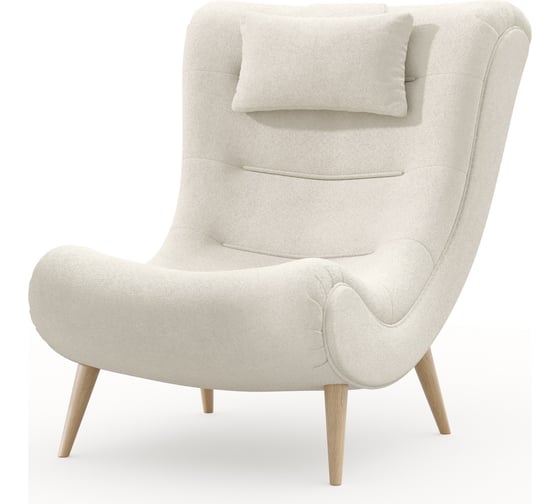 Изображение товара Кресло Любимый дом Слайм Молочный, ткань ULTRA IVORI ЛД 330.030.000