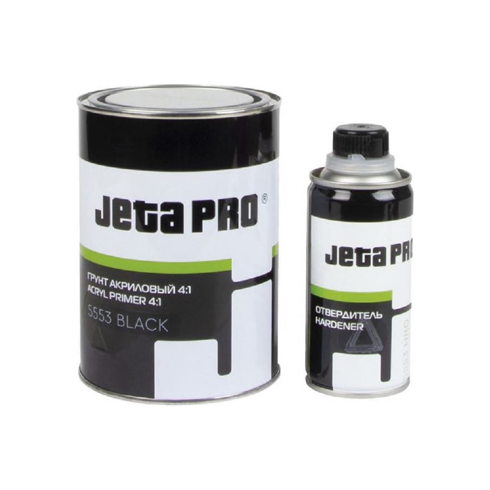 Изображение товара Акриловый грунт + отвердитель Jeta PRO 0.8 л 5553/1 black