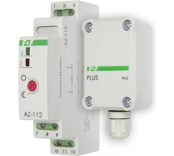 Изображение товара Фотореле F&F AZ-112 плюс, с выносным герметичным фотодатчиком EA01.001.014