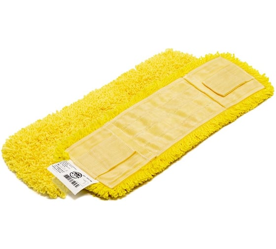 Изображение товара МОП плоский A-VM, 50x15 см, микрофибра, петлевой, ухо+карман, ЖЕЛТЫЙ MF2161