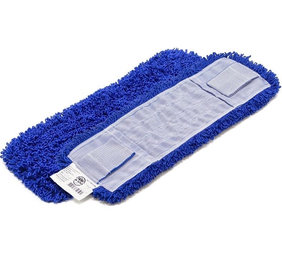 Изображение товара МОП плоский A-VM, 50x15 см, микрофибра, петлевой, ухо+карман, СИНИЙ MF2164