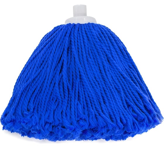 Изображение товара Веревочный МОП A-VM резьбовой, 200 г, микрофибра, синий, АЛАБАМА RK1548