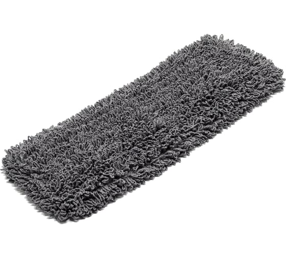 Изображение товара МОП плоский A-VM, 40x13 см, микрофибра, петлевой, ухо+карман, СЕРЫЙ MF2160