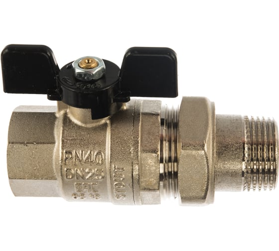 Изображение товара Шаровой полнопроходной кран с американкой STOUT 1" ВР/НР ручка бабочка SVB-0007-200025 RG00938T5RKH9U