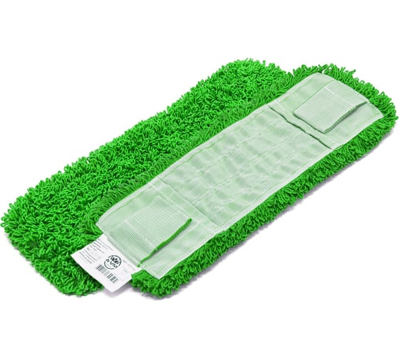 Изображение товара МОП плоский A-VM, 50x15 см, микрофибра, петлевой, ухо+карман, ЗЕЛЕНЫЙ MF2163