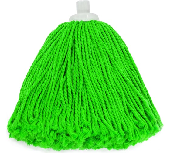 Изображение товара Веревочный МОП A-VM резьбовой, 200 г, микрофибра, зеленый, АЛАБАМА RK1547