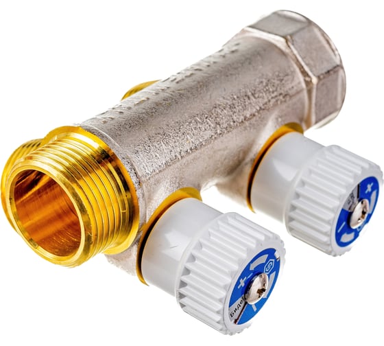 Изображение товара Распределительный коллектор STOUT 3/4, 2 отвода 3/4ЕК SMB 6851 343402 RG008S37R54H0Q