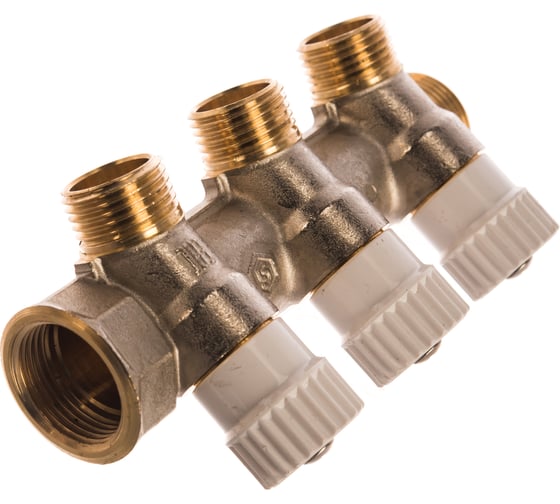 Изображение товара Распределительный коллектор STOUT 3/4, 3 отвода 1/2 SMB 6851 341203 RG008SFVPKN72K