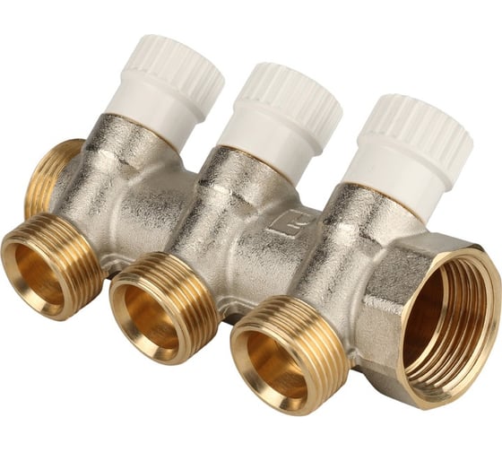 Изображение товара Распределительный коллектор STOUT 1, 3 отвода 3/4ЕК SMB 6851 013403 RG008S37S94CA8