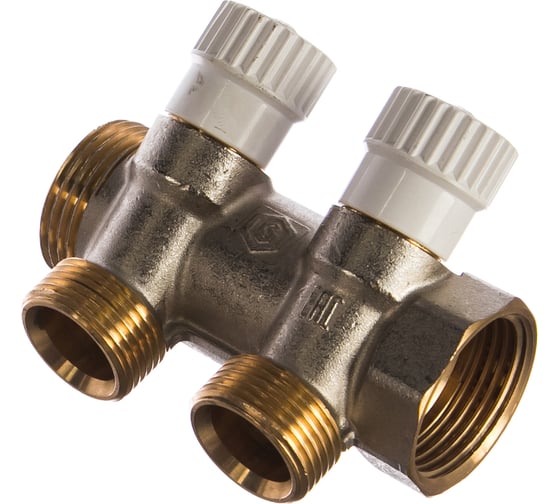 Изображение товара Распределительный коллектор STOUT 1, 2 отвода 3/4ЕК SMB 6851 013402 RG008S37S7JS9T