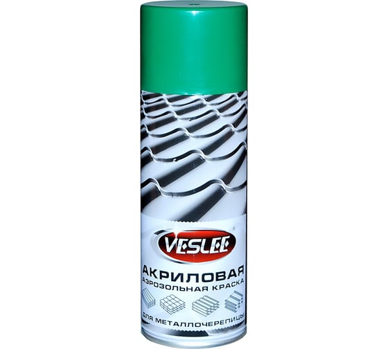 Изображение товара Краска для металлочерепицы Veslee зеленый мох RAL 6005 VL-P6 6005