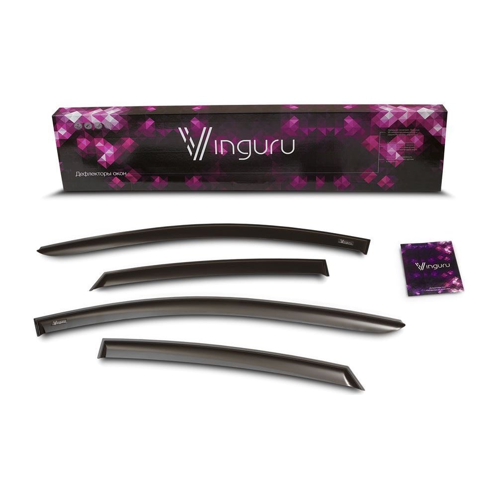 Изображение товара Дефлекторы окон Vinguru Kia Rio IV седан комплект 4 шт. 2017 н.в.