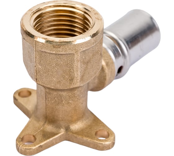 Изображение товара Короткий угольник с креплением STOUT 1/2х16 прессовой SFP-0018-001216 RG008S9C4NI3S2