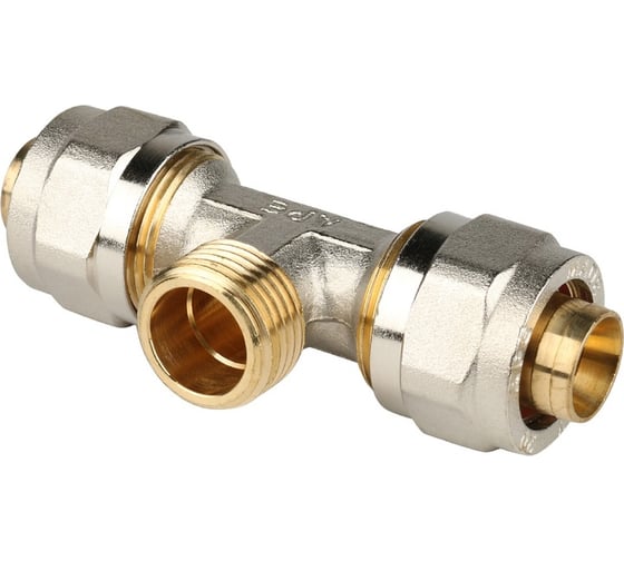 Изображение товара Тройник-переходник с наружной резьбой STOUT 1/2х20 винтовой SFS-0011-001220 RG008S9DJJ2D19