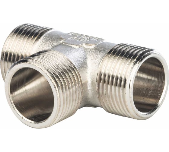 Изображение товара Никелированный тройник НН STOUT 1X1X1 SFT-0018-000111 RG008Q0QSTRKIF