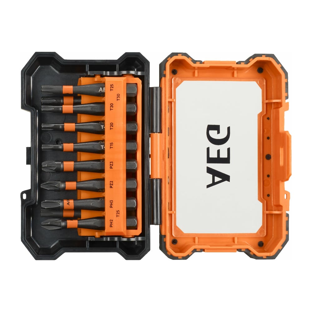 Набор ударных бит AEG набор wera we 057450 биты 42 шт вязкая твердость магнитный держатель