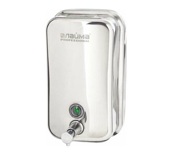 Изображение товара Диспенсер для жидкого мыла ЛАЙМА PROFESSIONAL,1 л, нержавеющая сталь, зеркальный, 605393