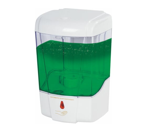 Изображение товара Сенсорный диспенсер для жидкого мыла ЛАЙМА PROFESSIONAL, наливной, прозрачный, 0,6 л, 605391