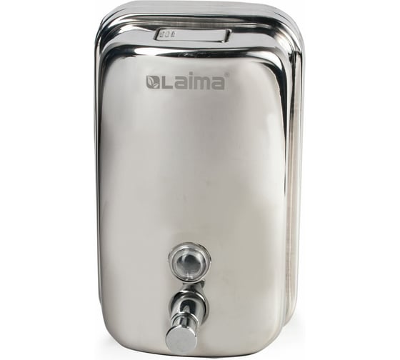 Изображение товара Диспенсер для жидкого мыла ЛАЙМА 1 л, нержавеющая сталь, зеркальный, 601796