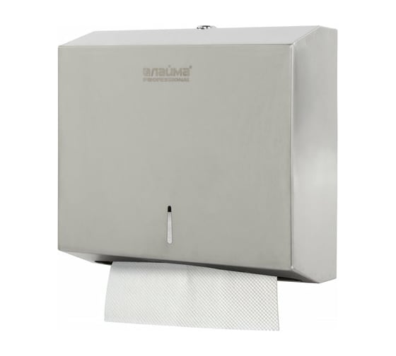 Изображение товара Диспенсер для полотенец ЛАЙМА PROFESSIONAL ECONOMY, Interfold, нержавеющая сталь, матовый, 605050