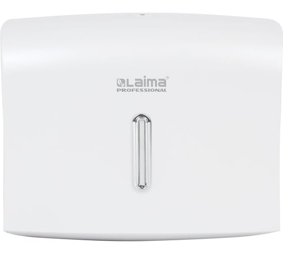 Изображение товара Диспенсер для полотенец ЛАЙМА PROFESSIONAL ECONOMY, Interfold, белый, ABS пластик, 605049