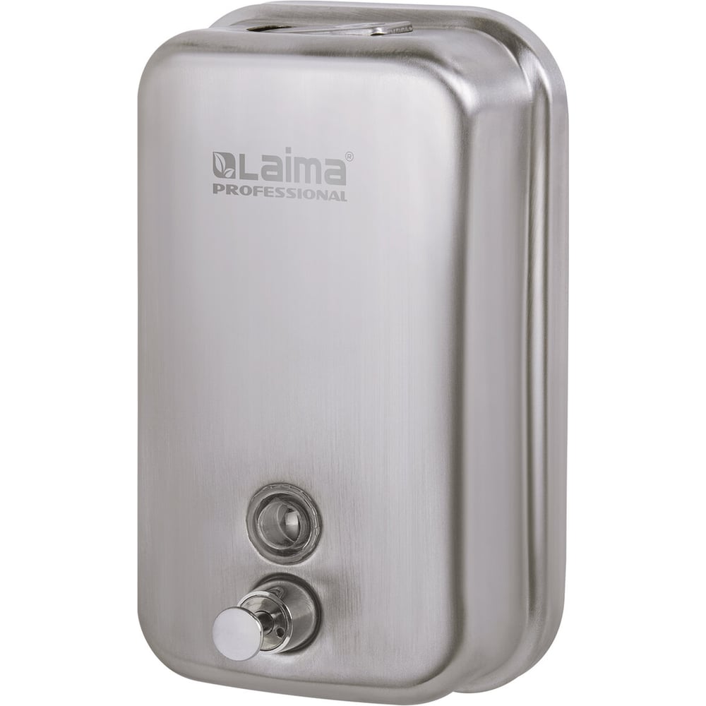 Изображение товара Диспенсер для жидкого мыла ЛАЙМА PROFESSIONAL 1л из нержавеющей стали