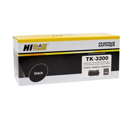 Изображение товара Картридж Hi-Black TK-3200 для Kyocera Ecosys P3260dn/M3860idn/M3860idnf, 40K HB-TK-3200