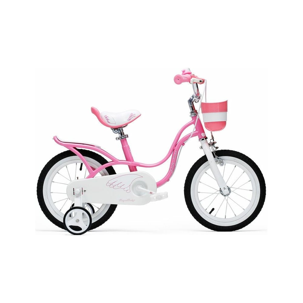 Изображение товара Велосипед Royal Baby Little Swan 12" с багажником, стальная рама RB12-18 Розовый