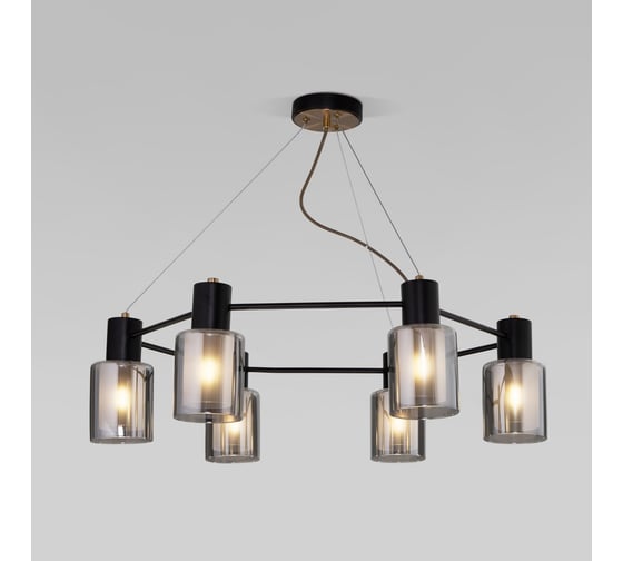 Изображение товара Подвесной светильник Eurosvet 70219/6 черный/античная бронза a065299