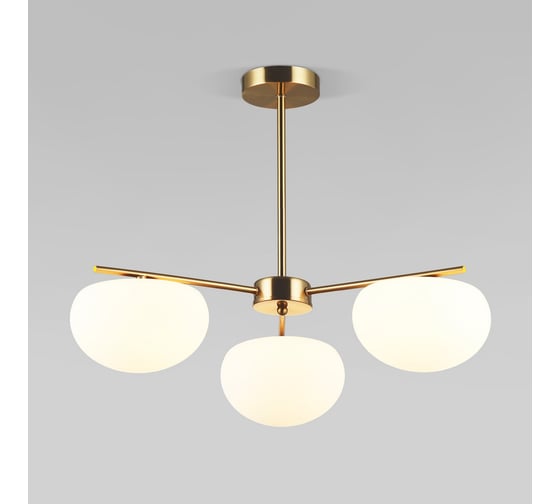 Изображение товара Подвесная люстра Eurosvet со стеклянными плафонами 30190/3 латунь a065711