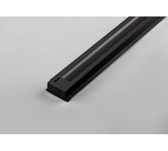 Изображение товара Однофазный шинопровод для трековых светильников FERON черный, 2м, токовод, заглушка, крепление CAB1003 10341