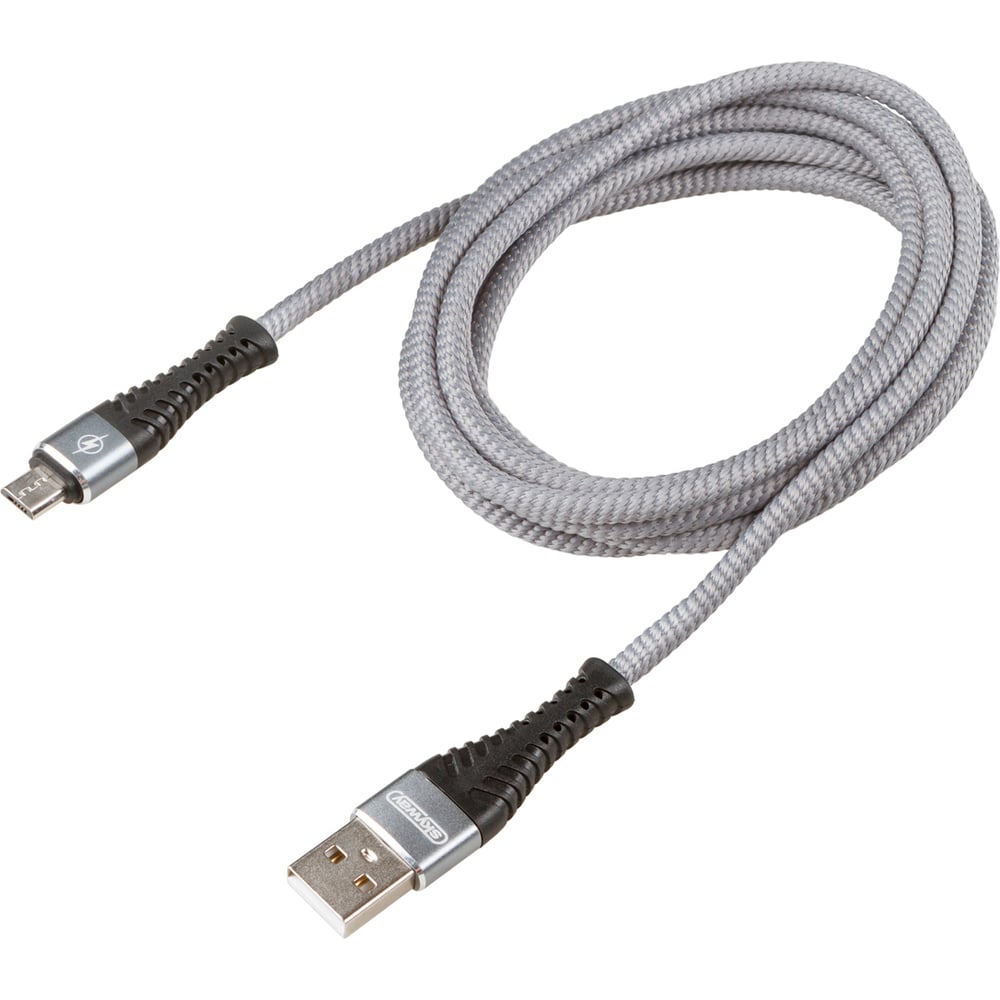Изображение товара Кабель SKYWAY usb - micro usb, 10w, серый, 2м S09602011
