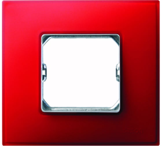 Изображение товара Декоративная рамка Simon 1 пост, +суппорт, S27 Neos, Матовый, рубиновый 27771-66