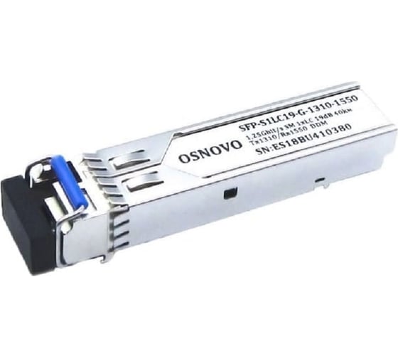 Изображение товара Оптический SFP модуль OSNOVO SFP-S1LC19-G-1550-1310 sct1211