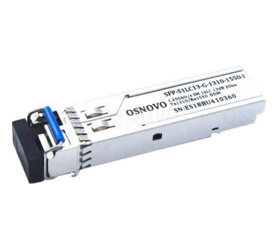 Изображение товара Оптический SFP модуль OSNOVO SFP-S1LC13-G-1310-1550-I промышленный. sct1206