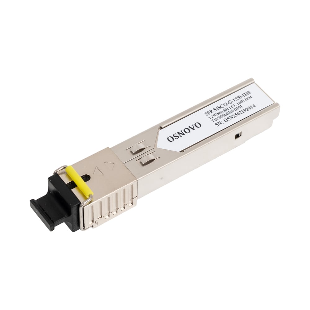 Изображение товара Оптический SFP модуль OSNOVO SFP-S1SC12-G-1550-1310 SCT1199 для высокоскоростной передачи данных