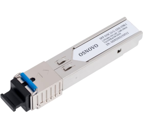 Изображение товара Оптический SFP модуль OSNOVO SFP-S1SC13-G-1310-1550-I промышленный sct1231