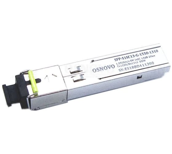Изображение товара Оптический SFP модуль OSNOVO SFP-S1SC13-G-1550-1310 sct1263