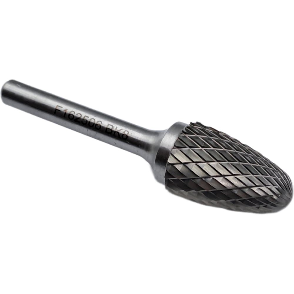 Изображение товара Бор-фреза твердосплавная сферконическая 16 мм с хвостовиком 6 мм TORNERI Т018408