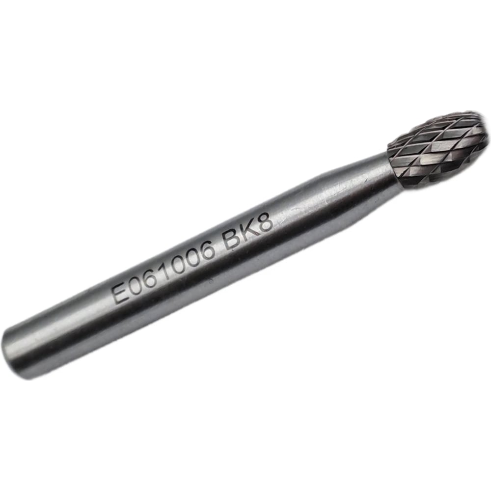 Изображение товара Твердосплавная бор-фреза овальная TORNERI 6.0 мм тип E061006
