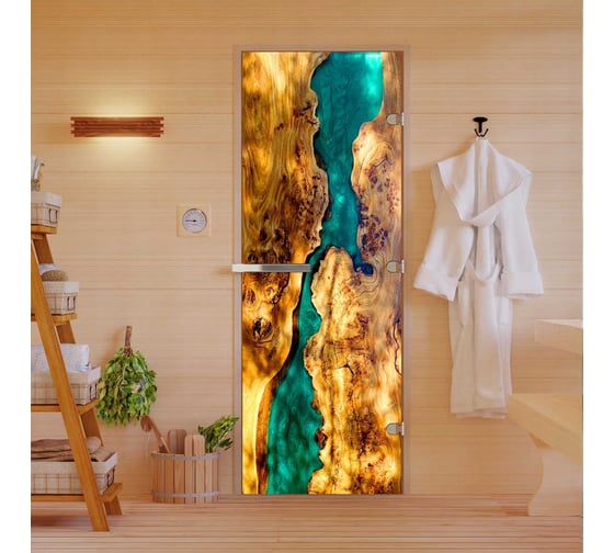 Изображение товара Дверь DoorWood фотопечать рисунок слэб-02 1700x700 мм