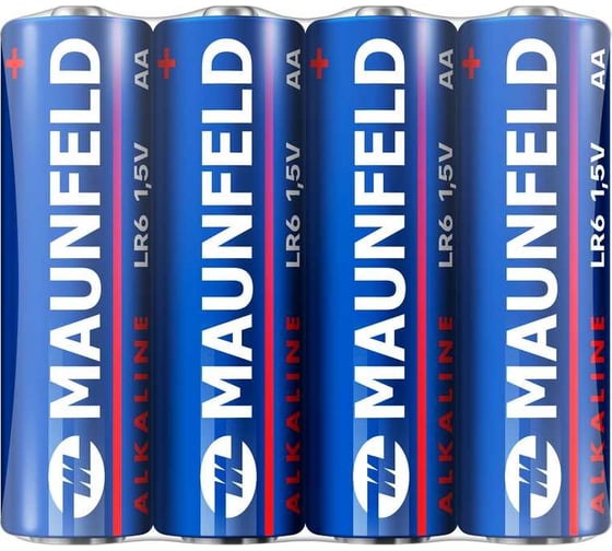 Изображение товара Батарейки MAUNFELD alkaline aa (lr6), спайка 4 шт MBLR6-SR40