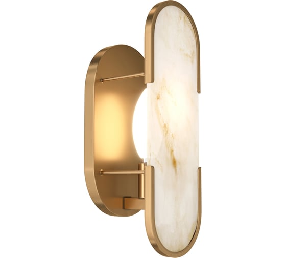 Изображение товара Настенный светильник (бра) MAYTONI marmo 1хe14x40w металл и мрамор золото MOD099WL-01G3