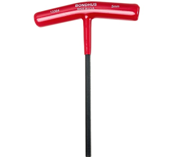 Изображение товара Т-образный ключ BONDHUS 5,0 мм, l=150 мм 13364