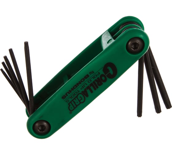 Изображение товара Складной набор ключей BONDHUS GorillaGrip Torx, T6 - T25 12632