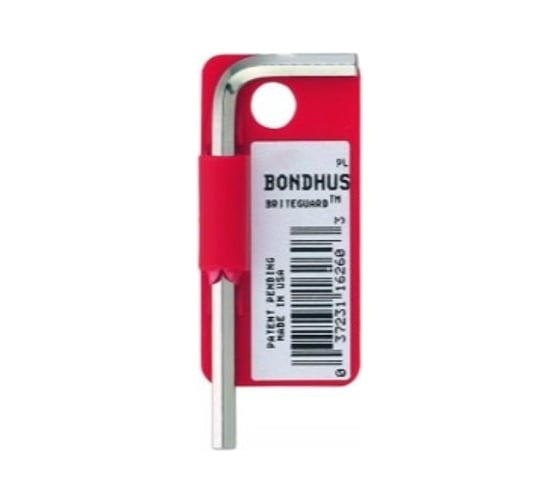 Изображение товара Шестигранный хромированный ключ BONDHUS 17.0 мм, 156х61 мм 16286