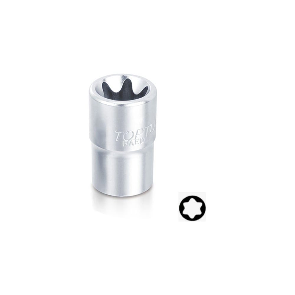 Изображение товара Головка звездочка Е14 1/2" DR TOPTUL BAED1614 торцевая для TORX крепежа