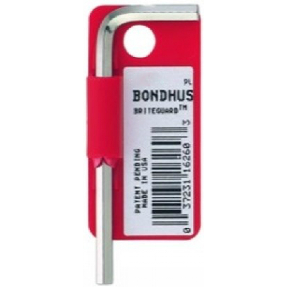 фото Шестигранный хромированный ключ bondhus 6.0 мм, 88x31мм 16268